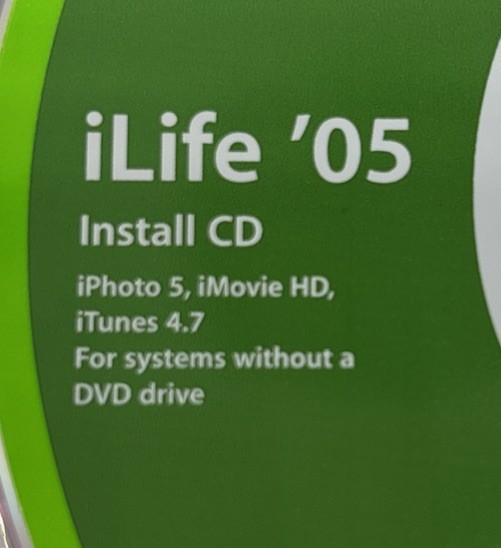Apple iLife ’05 Install DVD And Install CD