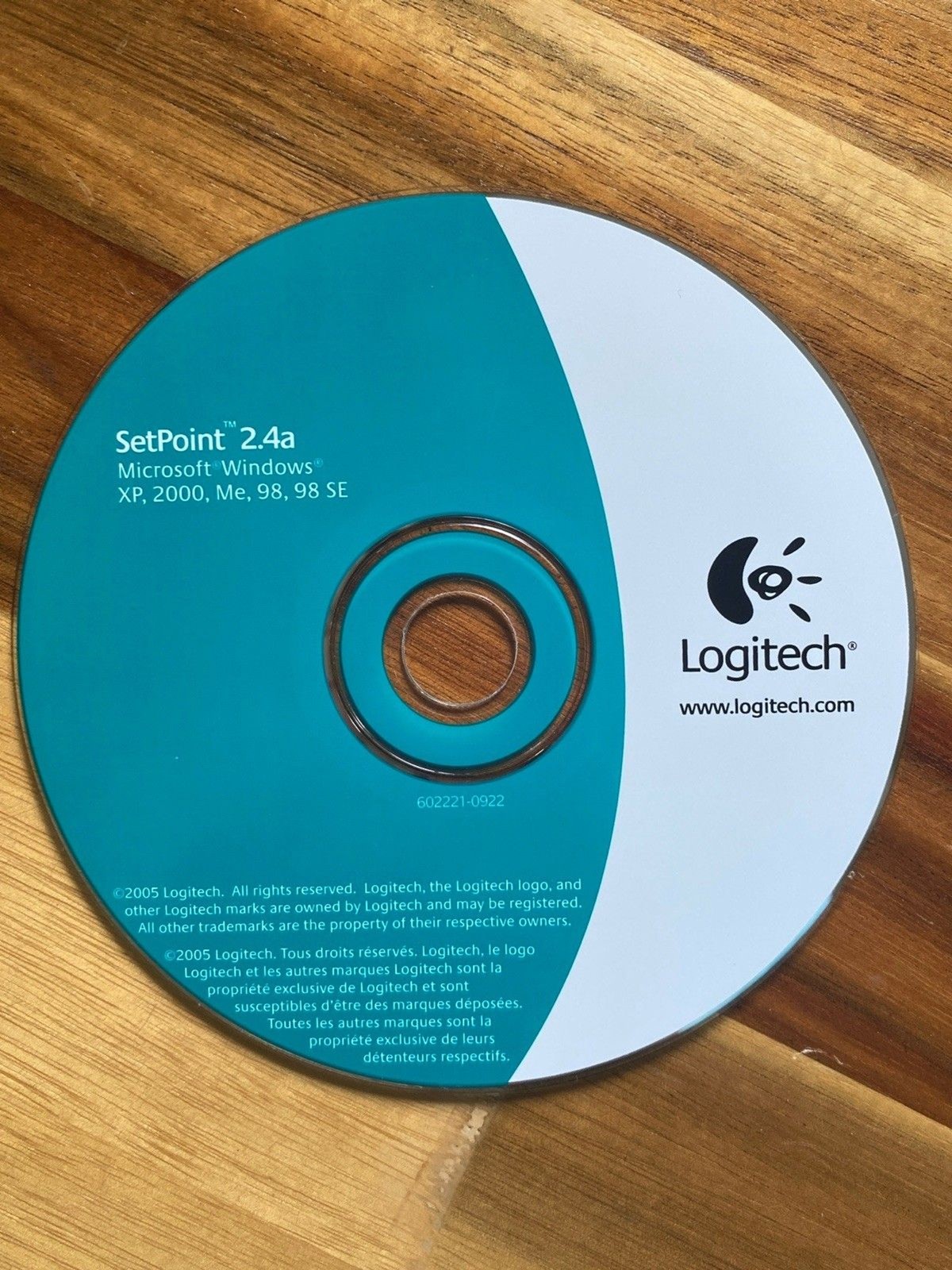 LOGITECH SetPoint 2.4a for Windows XP, 2000, ME, 98, 98 SE CD-ROM Disc