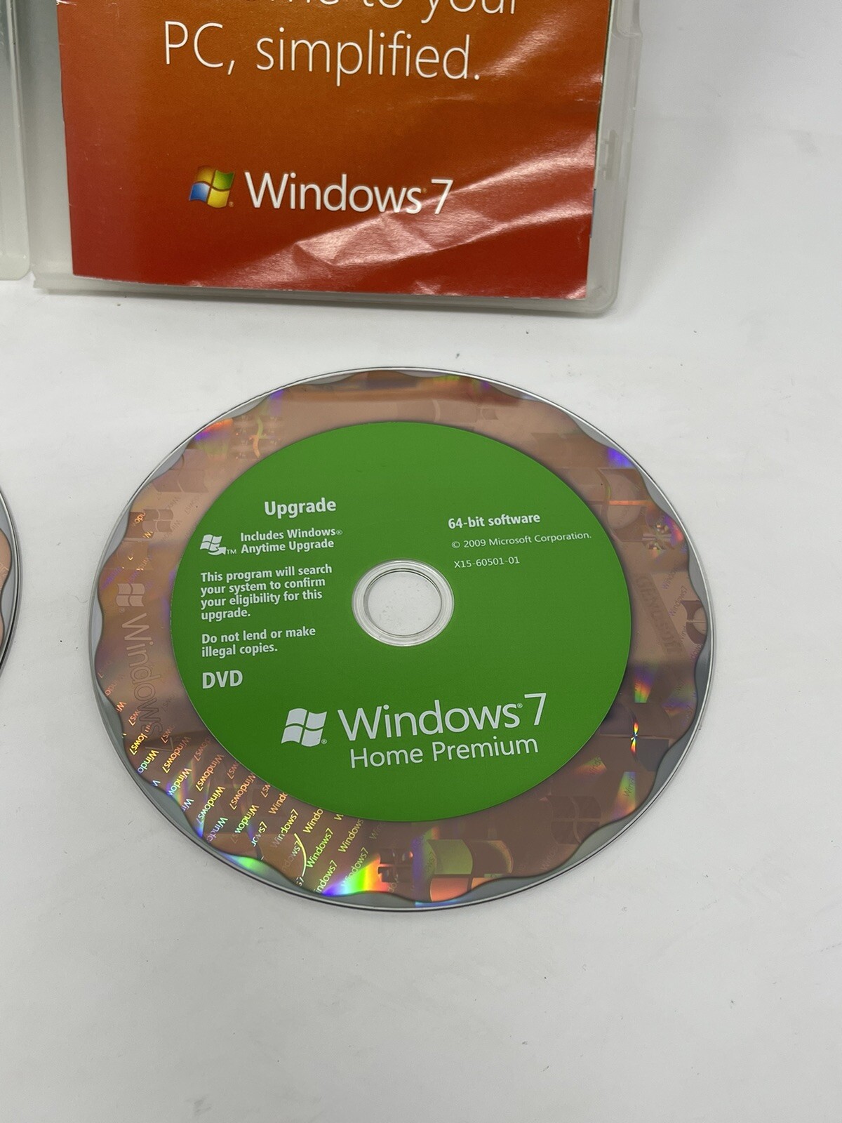 Microsoft Windows 7 Home Premium Upgrade for Windows Vista w/ Key