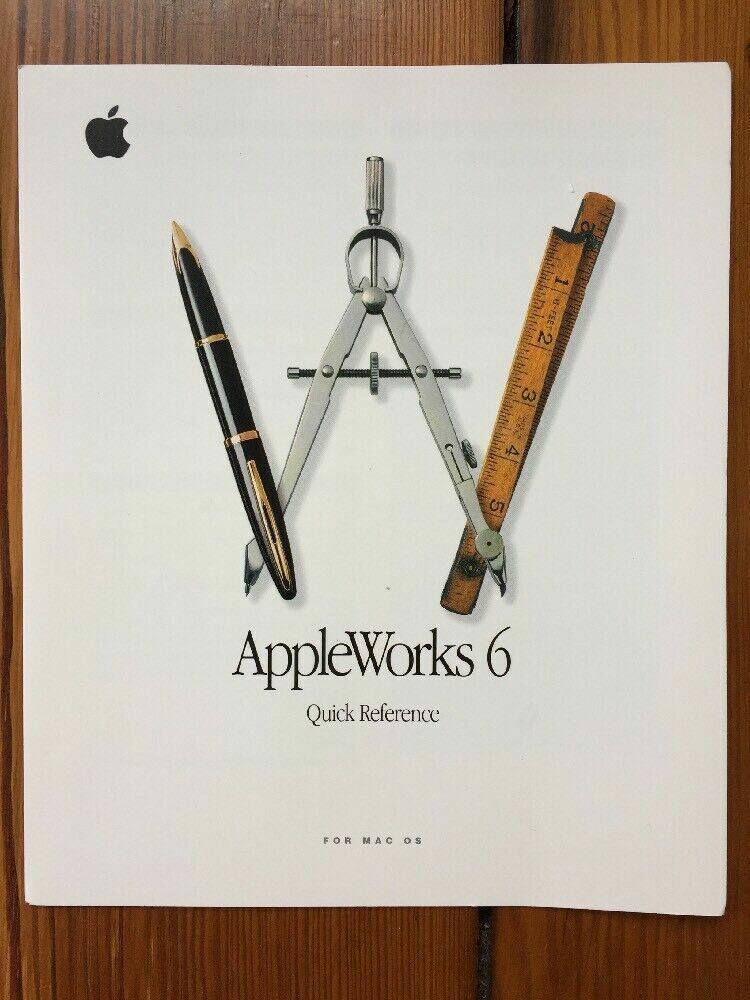 2000 Macintosh AppleWorks 6 For Mac OS Version 6.0 Installation CD W/ Manuals