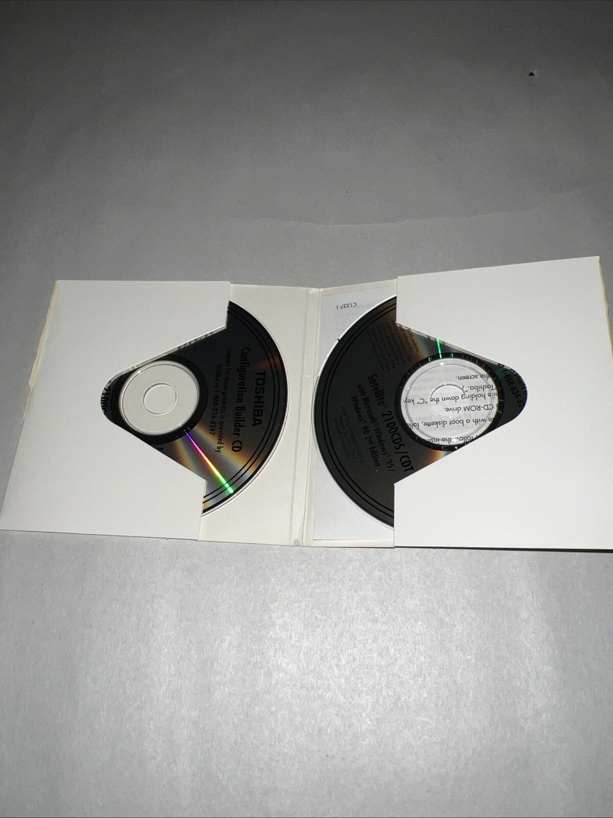 Toshiba Configuration Builder CD Satellite 2100CDS/ CDT W/ Windows 95/98