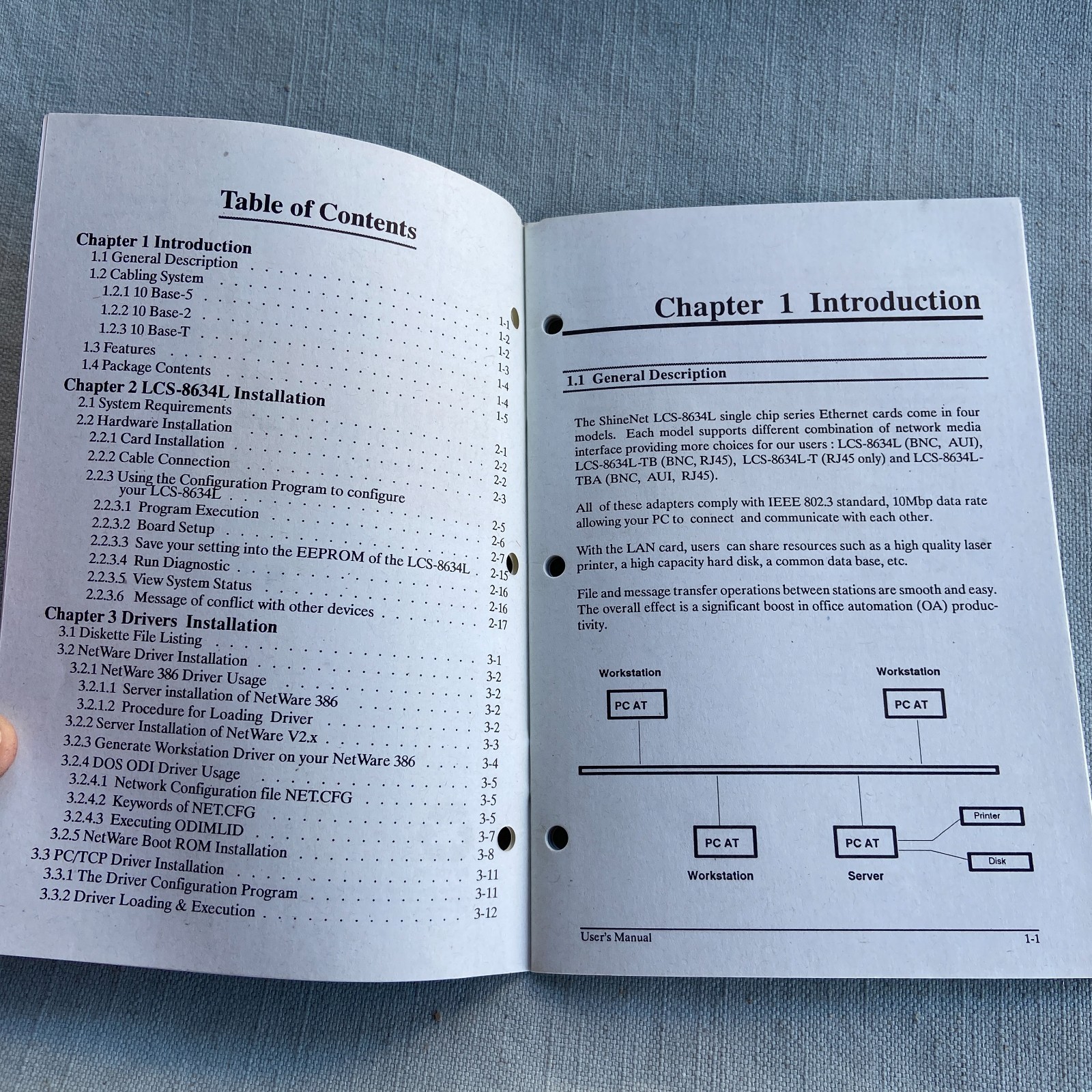 Computer Software Drivers Longshine LAN Network Card Manual Ver 5.00 2.08 SCO Un